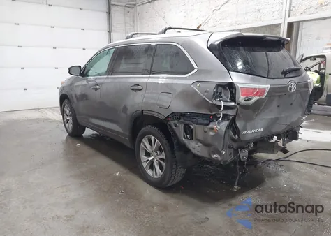 2015 Toyota Highlander Xle V6 из США, поврежденный, VIN 5TDJKRFH4FS149985
